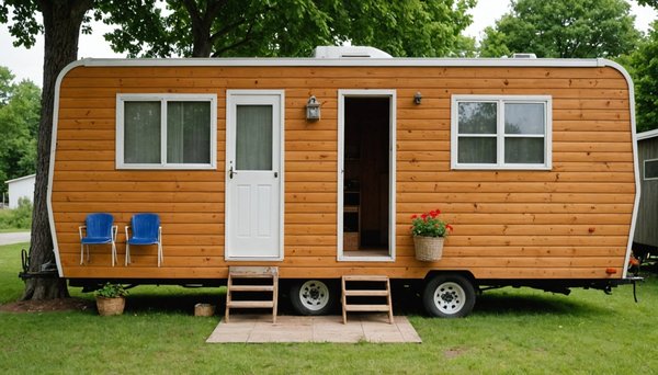 Vivre au naturel dans un mobil-home bois d'occasion